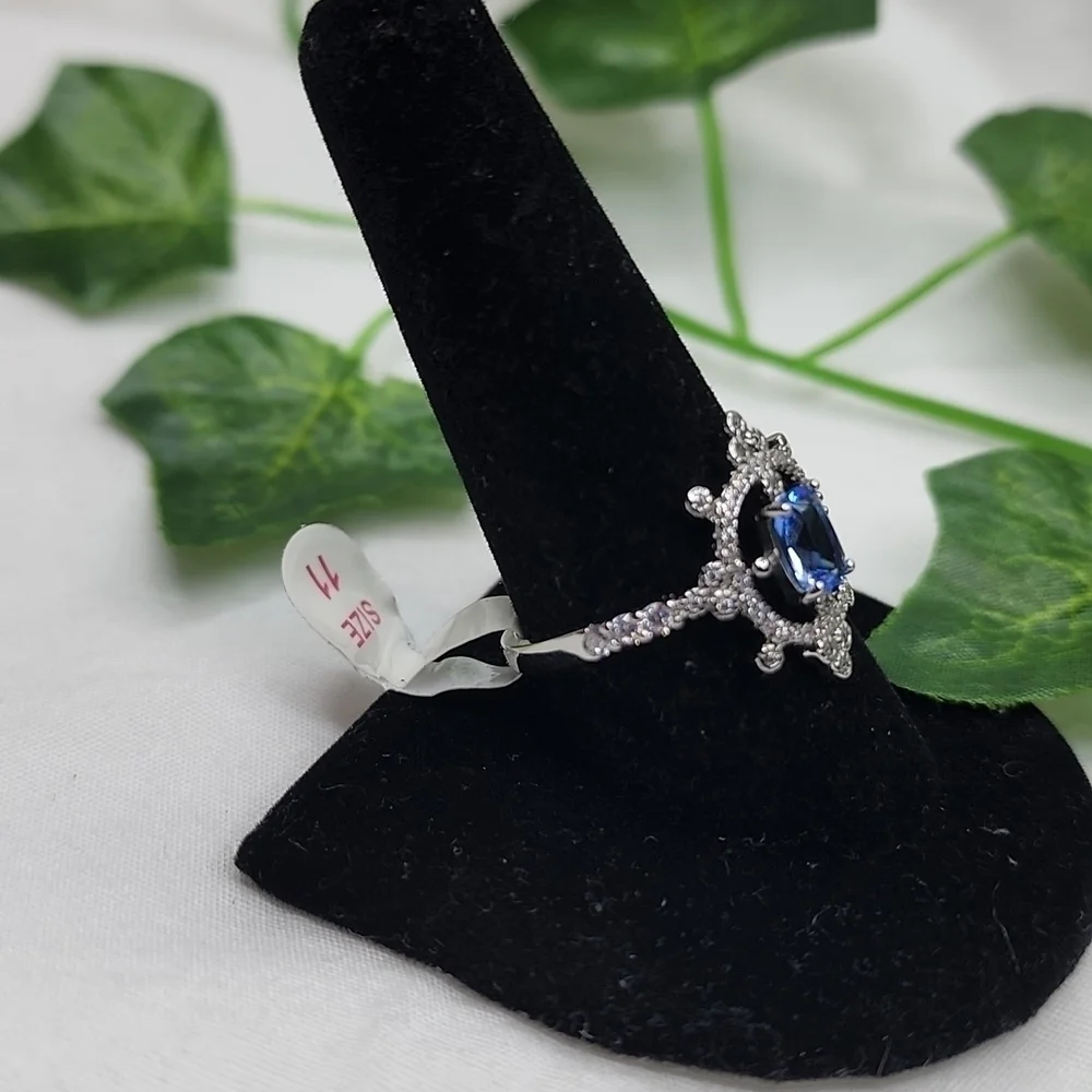 ART DECO SAPPHIRE RING - Picture 6 of 8